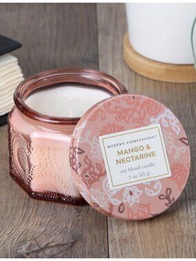⭐️5/$20⭐️ Modern Expressions Soy Blend Candle Mango & Nectarine